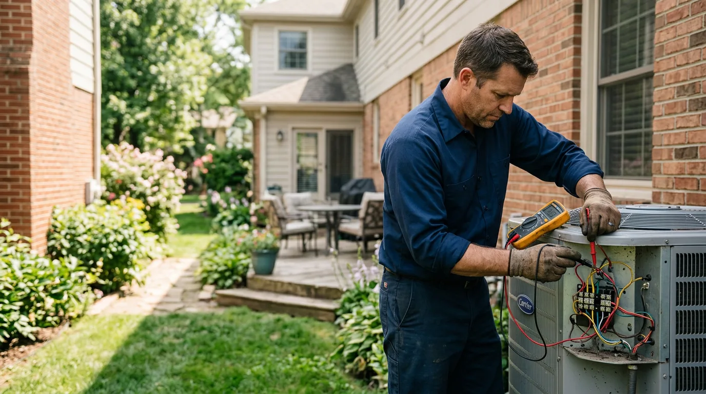 HVAC technician working near Jones, LA